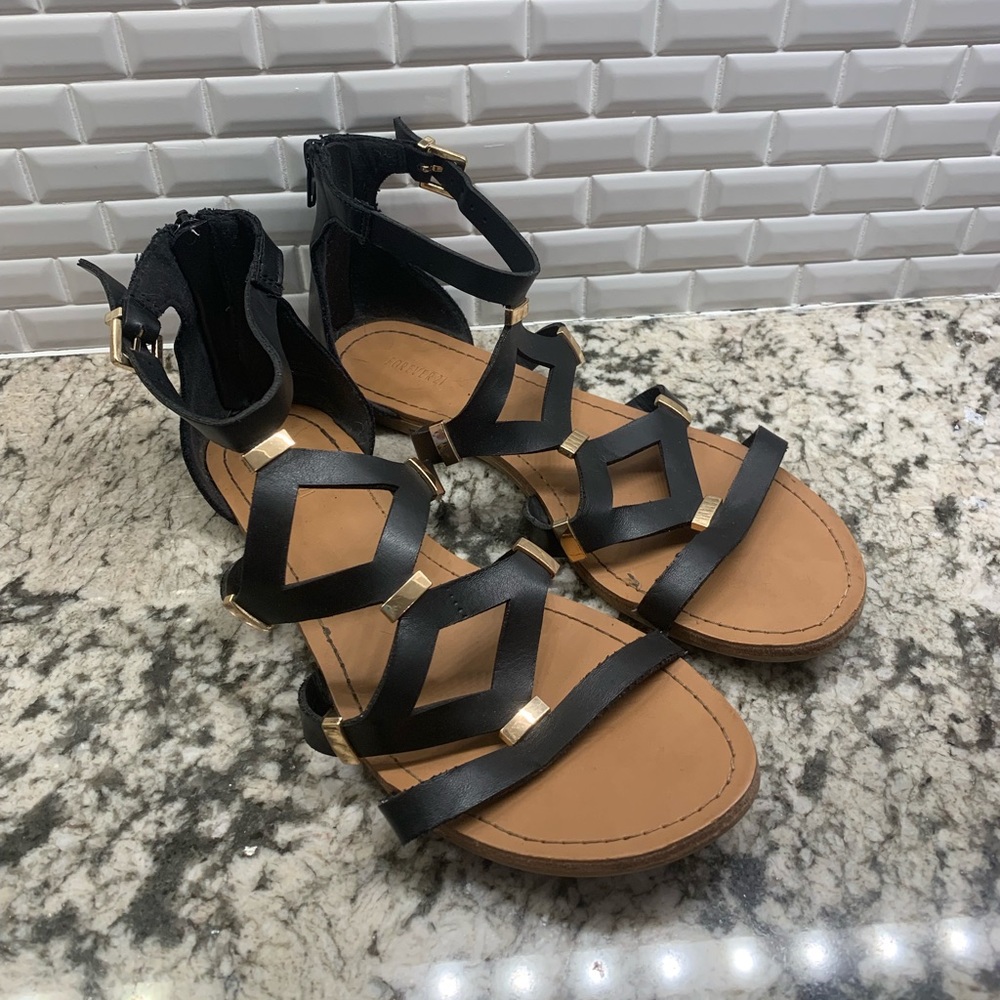 Forever 21 Sandals Black Gladiator 7